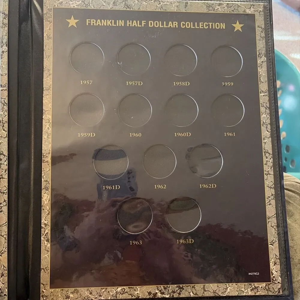 Franklin Half Dollar Collection 1948-1963 Coin Album Folder New Good condition